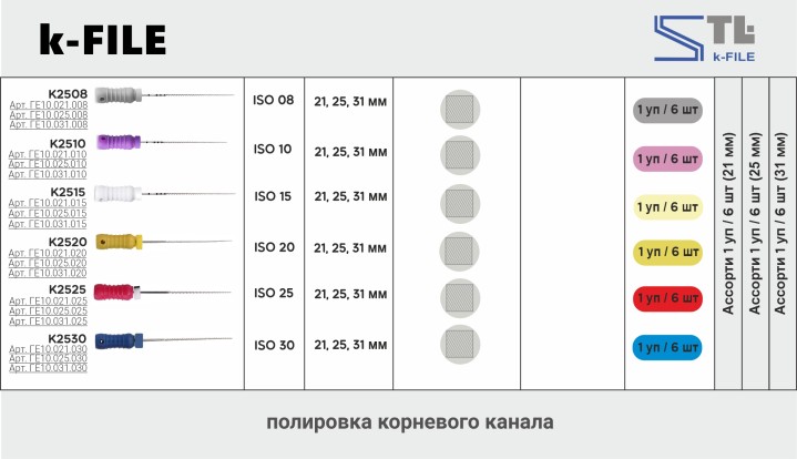 К-файл 21мм, №20 (6шт), Geosoft / Россия-Израиль